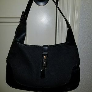 Gucci Jackie Hobo - black w/ ballerina pink lining